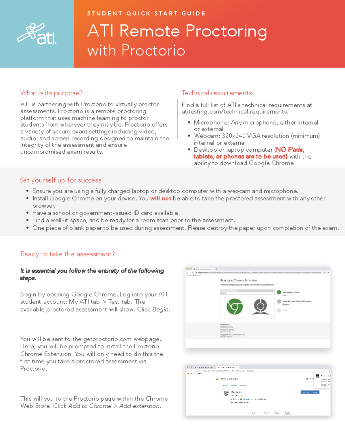 Student Remote Proctoring Quick Start Guide 4 - S T U D E N T Q U I C K ...