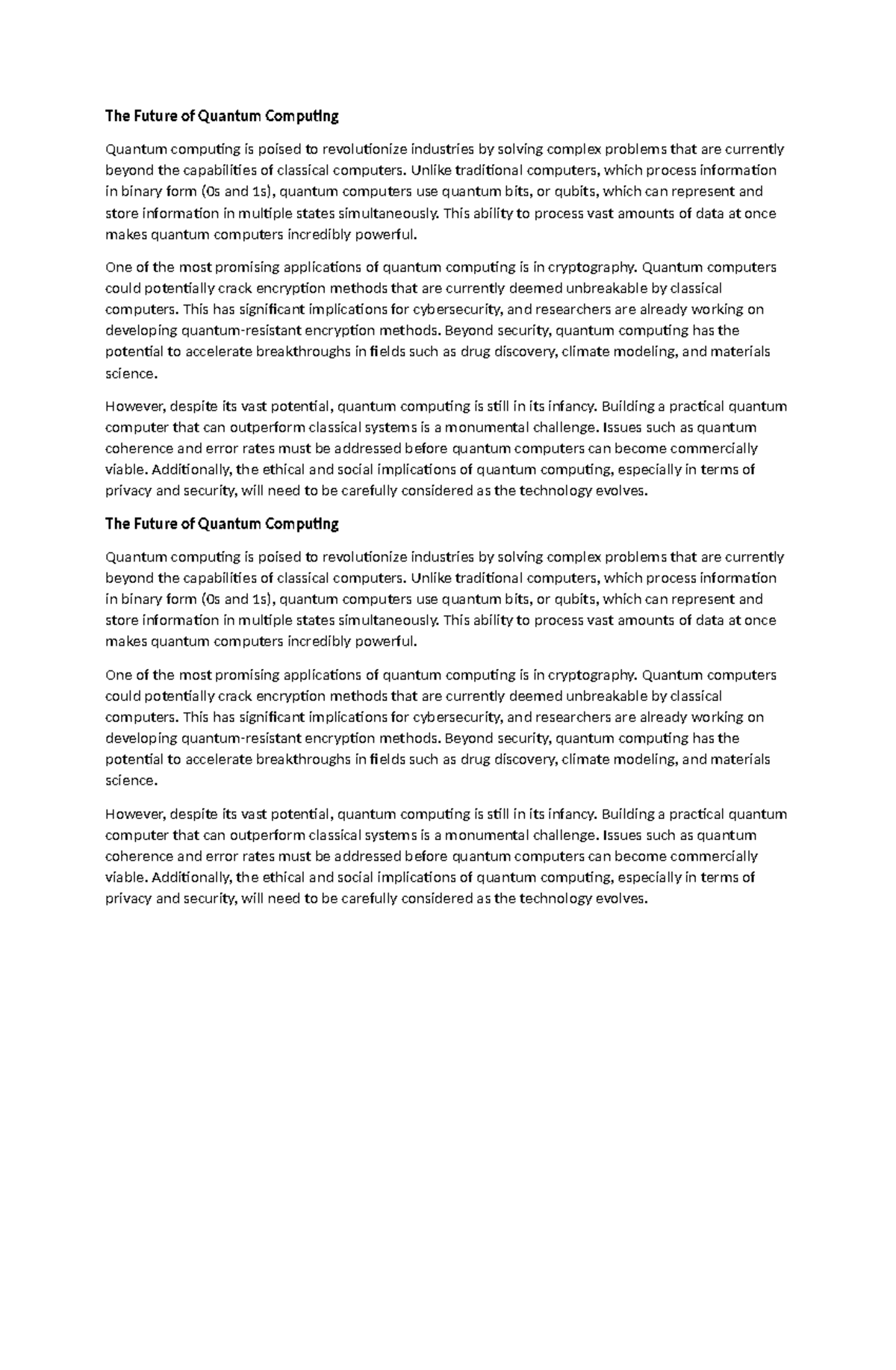 The Future of Quantum Computing - The Future of Quantum Computing ...