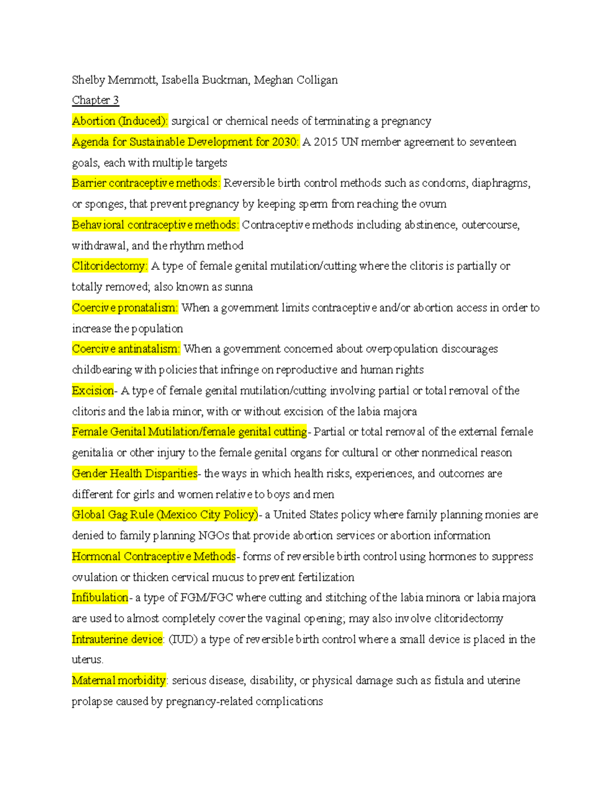 Study Group 6 Chapter 3-6 Key Terms & Concepts Overview - Studocu