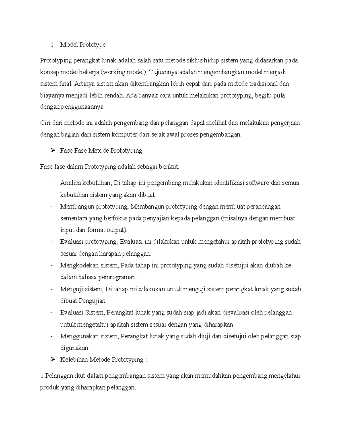 Tugas 1 Metode Prototyping dan RAD dalam Perancangan Sistem - Studocu