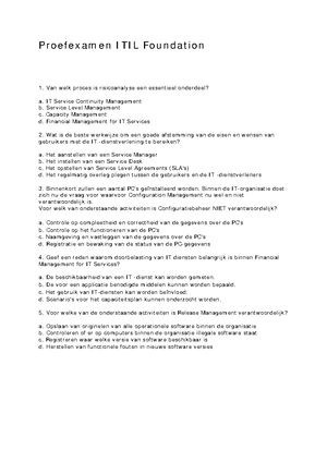 itil 4 proefexamen nederlands