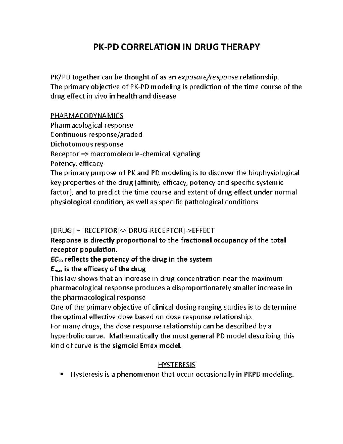 PK-PD Correlation: Understanding Pharmacokinetic Models in Drug Therapy ...