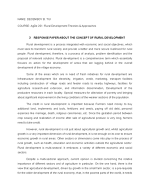 Case Study “Philippine Rural Development Project Survey Analysis ...