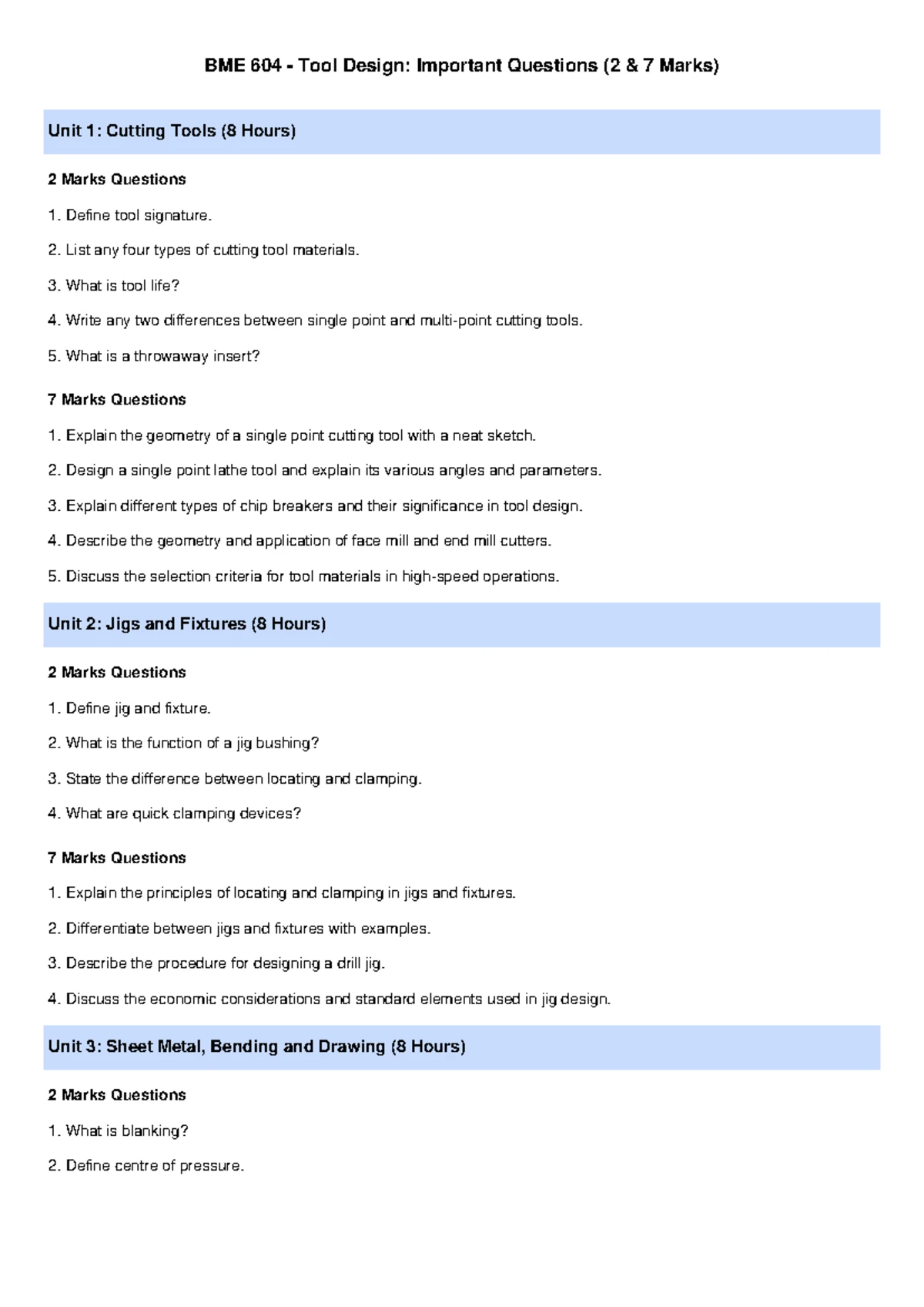 B. Tech KME503 Sem 5 Exam Notes on Industrial Engineering 2021 - Studocu