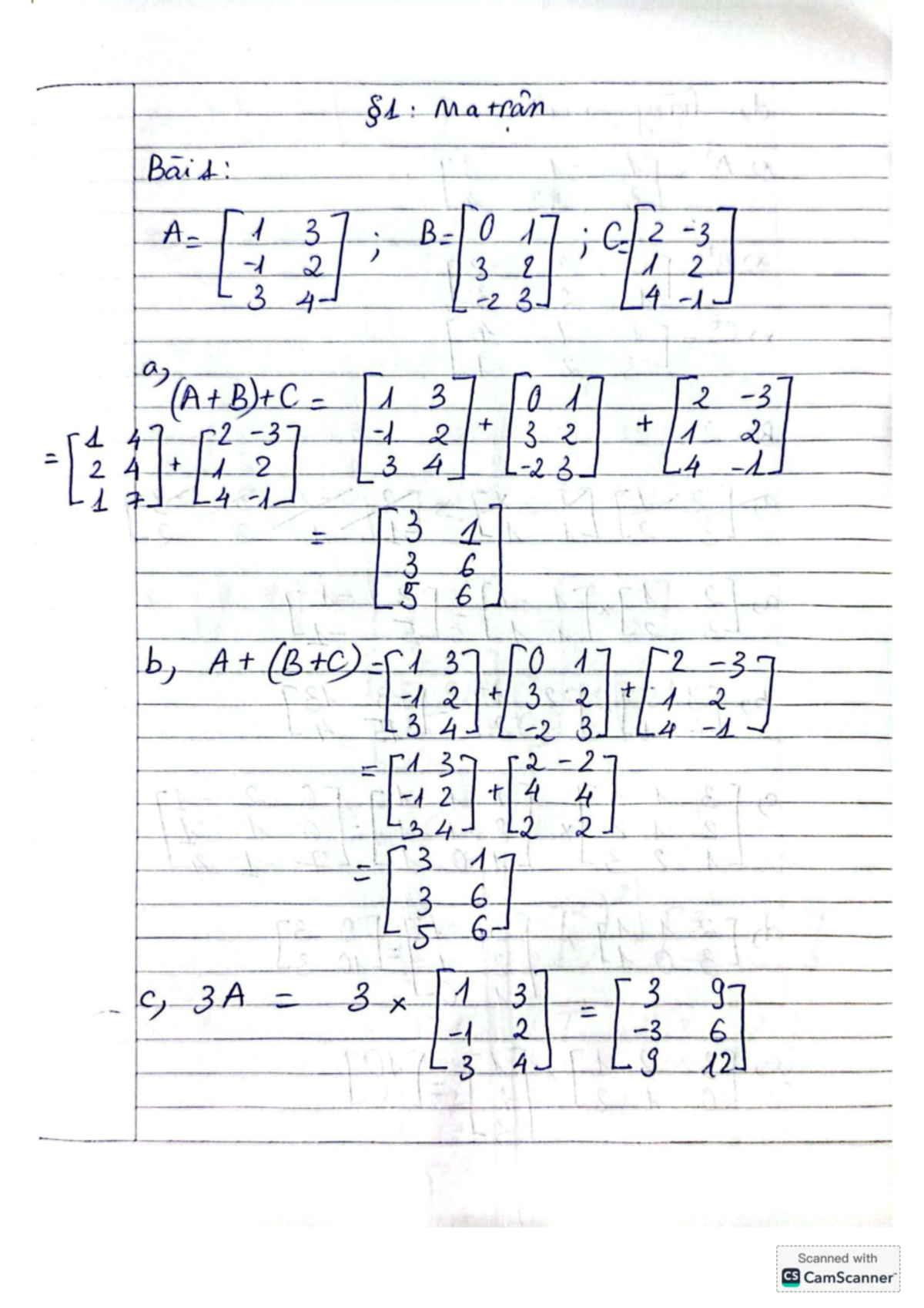 S1: Matrices and Transformations - Detailed Analysis and Examples - Studocu
