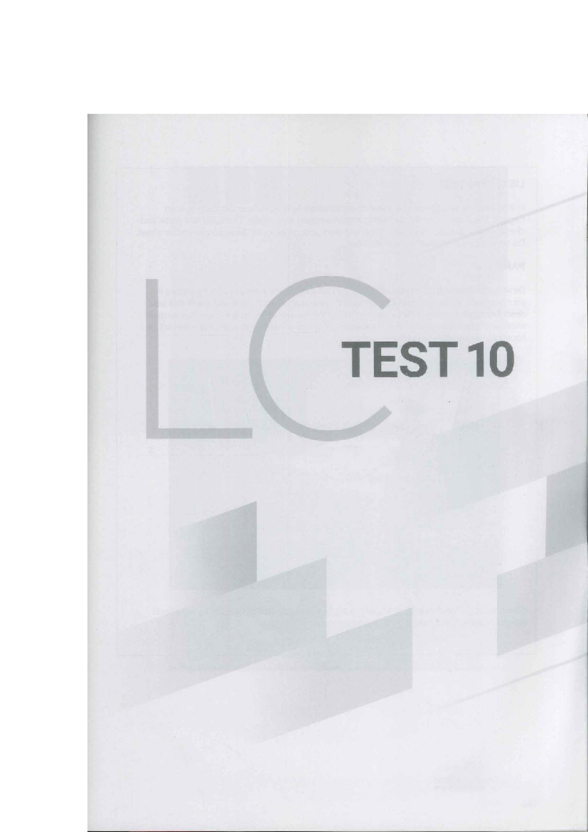 TEST 10 - Listening Comprehension Exam - Studocu