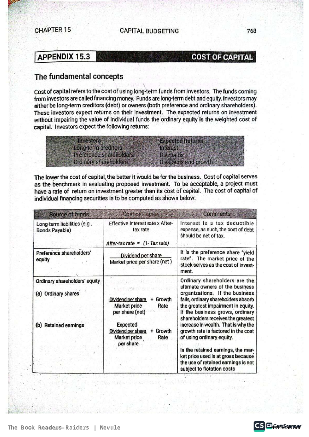 CHAPTER 15: CAPITAL BUDGETING - KEY CONCEPTS AND CALCULATIONS - Studocu