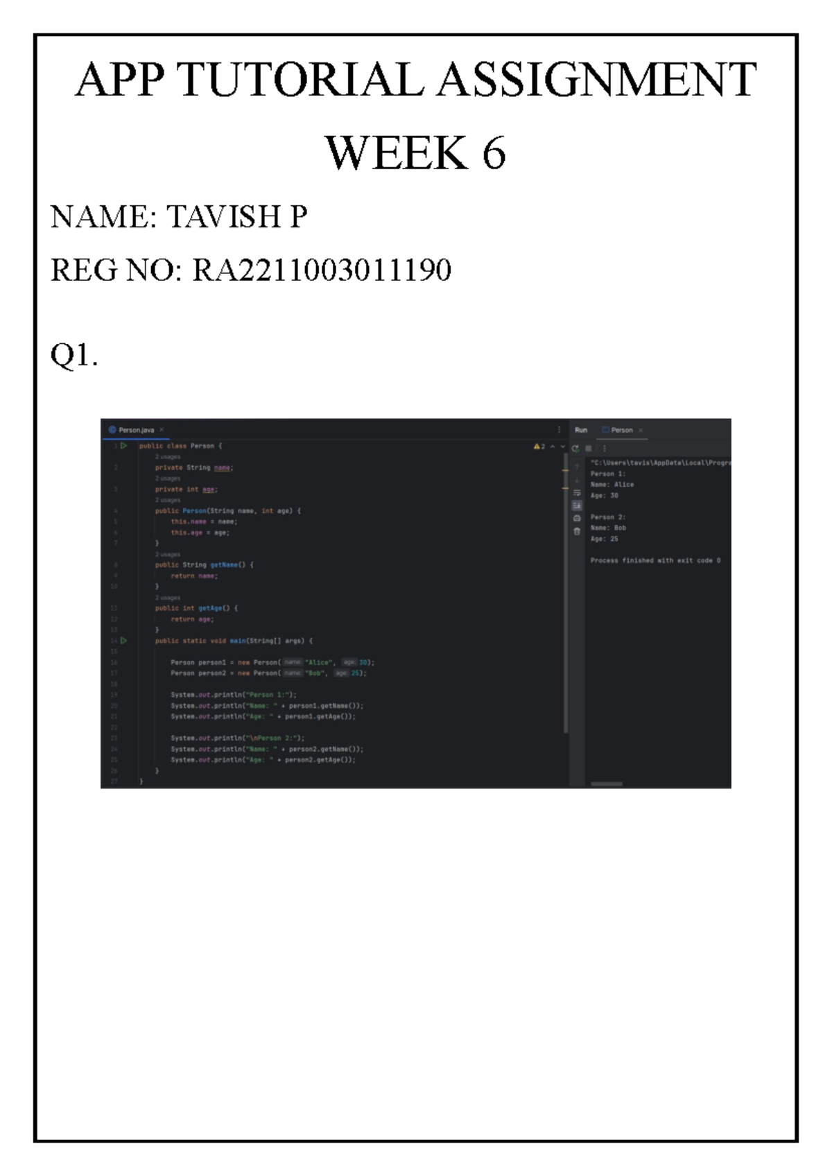 APP Week-6 Assignment ( Tavish)(190) - Advanced programming practice ...