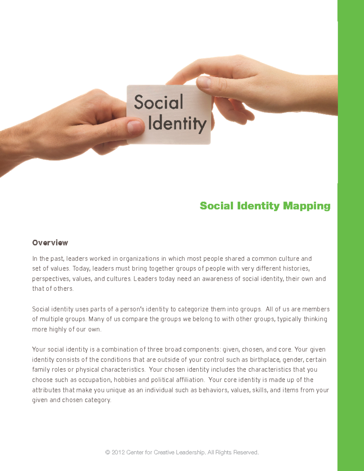 Social Identity Mapping: Understanding Group Dynamics and Leadership ...