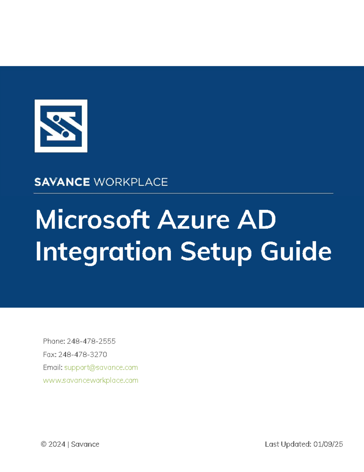 Microsoft Azure AD Integration Setup Guide for Savance Workplace - Studocu