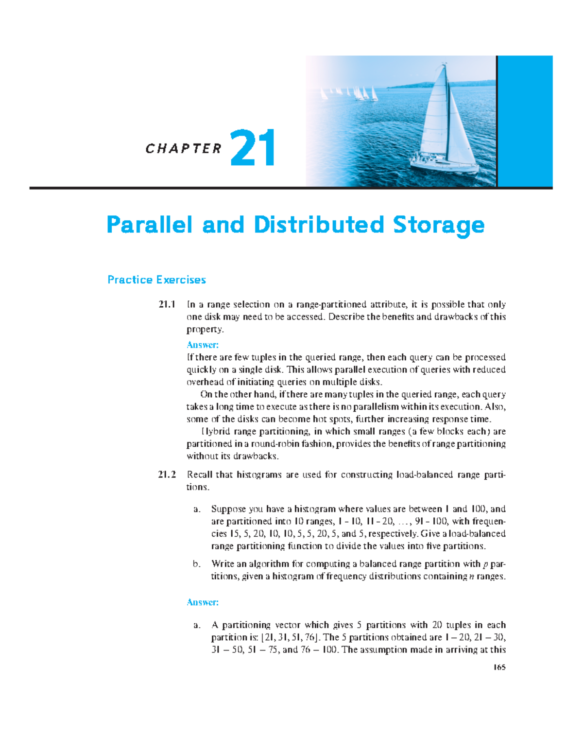Chapter 21 - Parallel and Distributed Storage Insights and Exercises ...