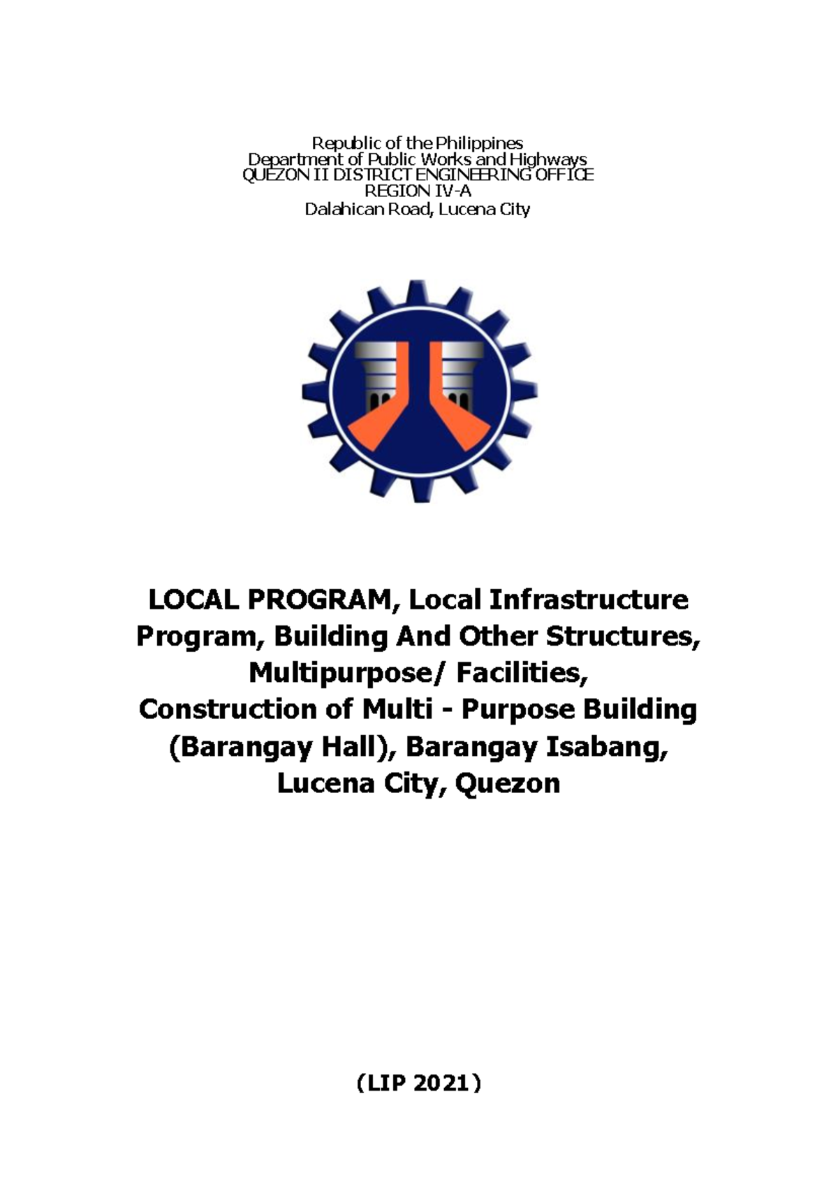 21DJ0016 pow - pow - (LIP 2021) Program, Building And Other Structures ...