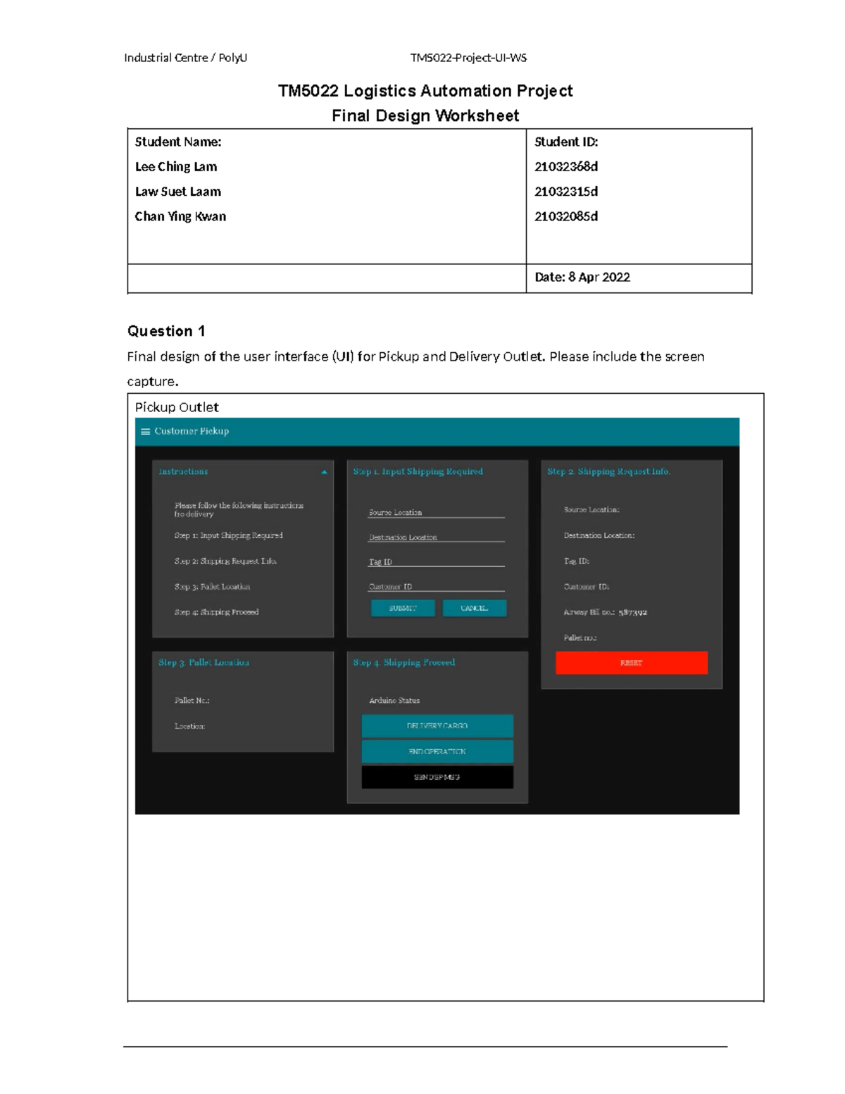 TM5022 Project UI A XH - Building a program for a conveyor system ...
