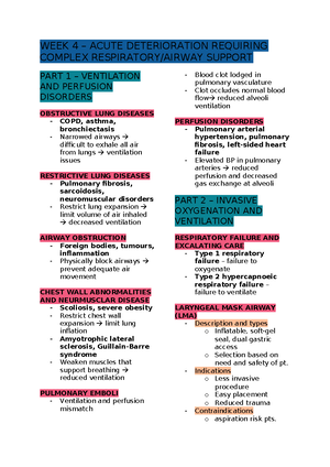 Respiratory & Airway Support Guide for Acute Deterioration (Course Code ...