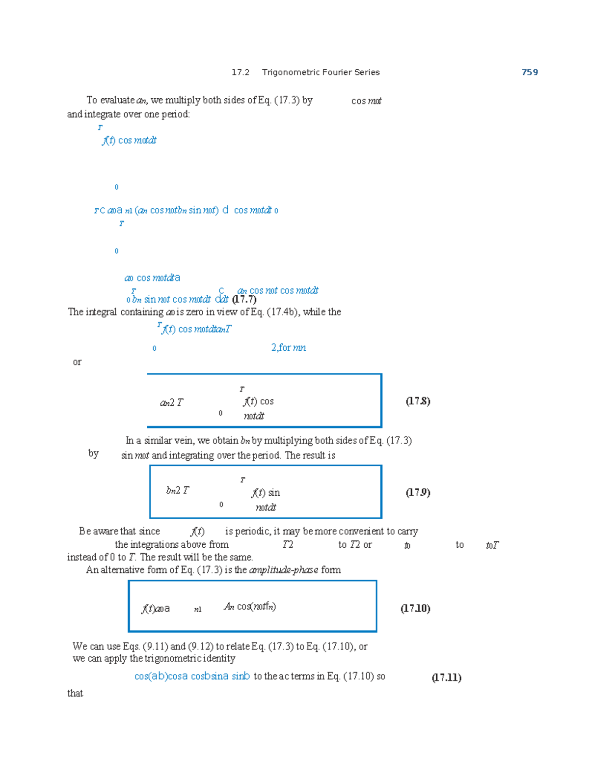 Lecture Notes on 17.2 Trigonometric Fourier Series Analysis - Studocu