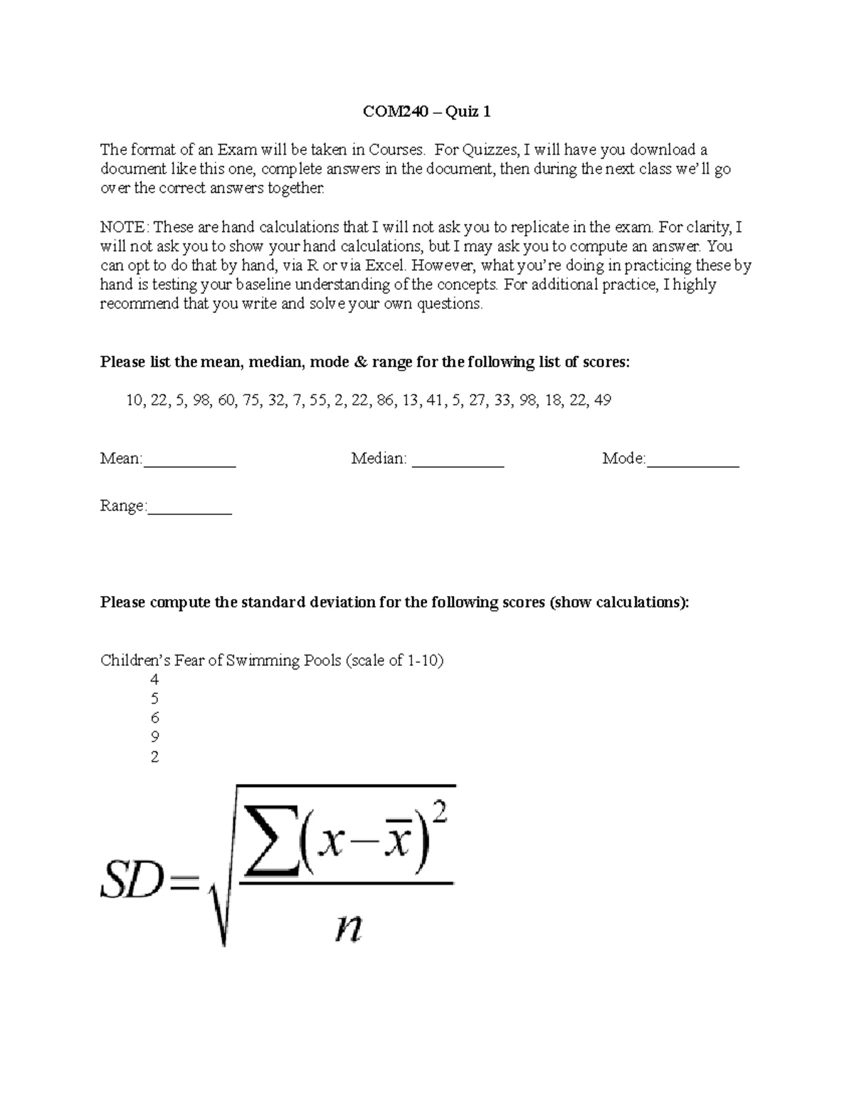 Stats notes- Chapter 3 - STATS 9/ CORRELATION Relating two variables ...