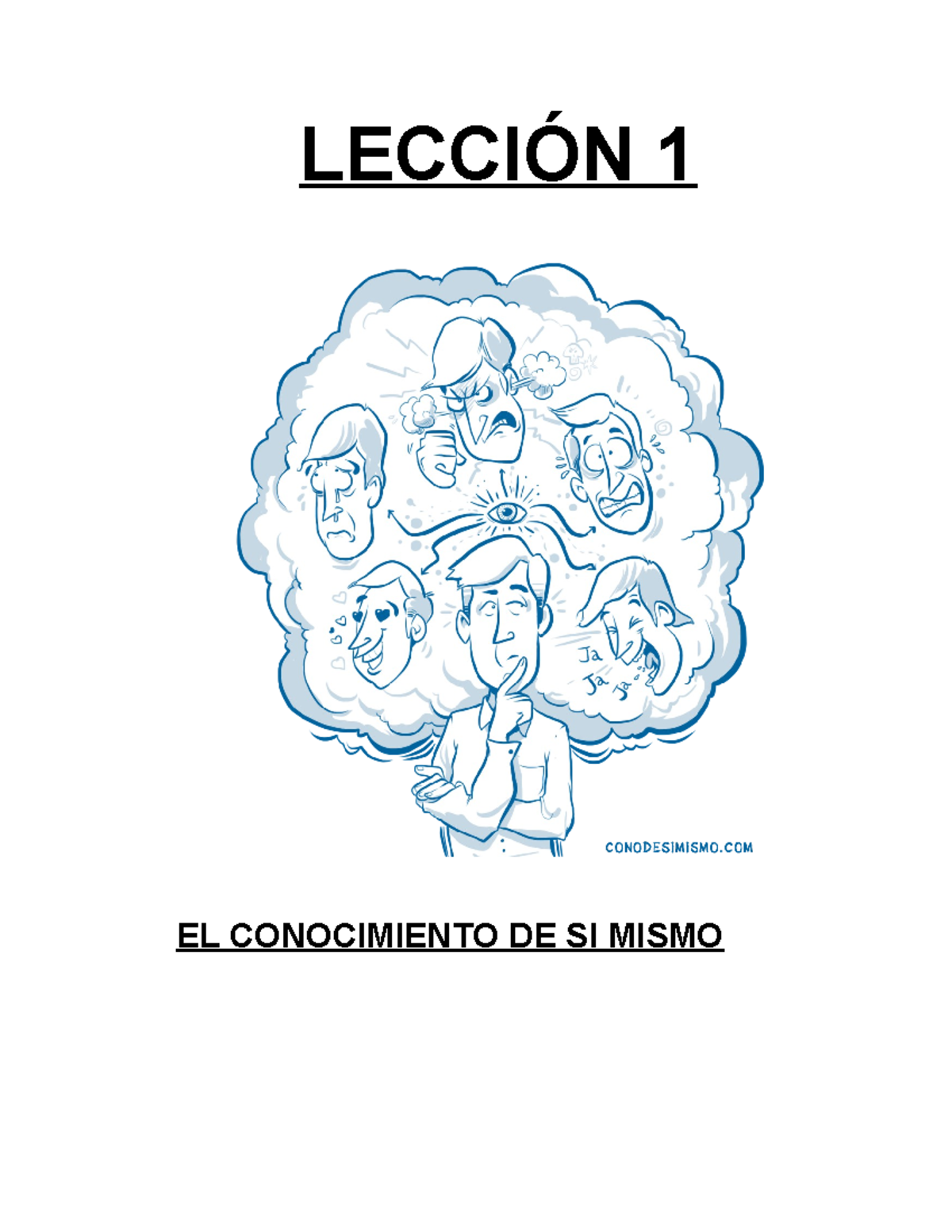 Lección 1: El Conocimiento de Sí Mismo y la Gnosis - Studocu