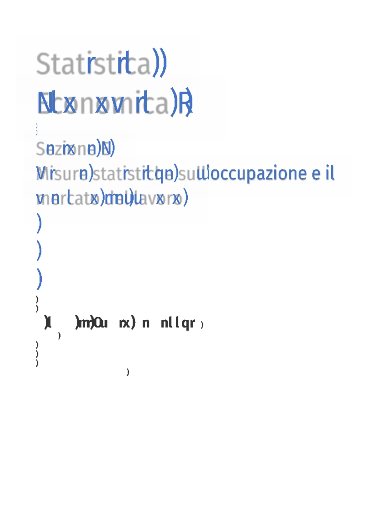Statistica Economica I: Analisi Classica delle Serie Storiche - Studocu