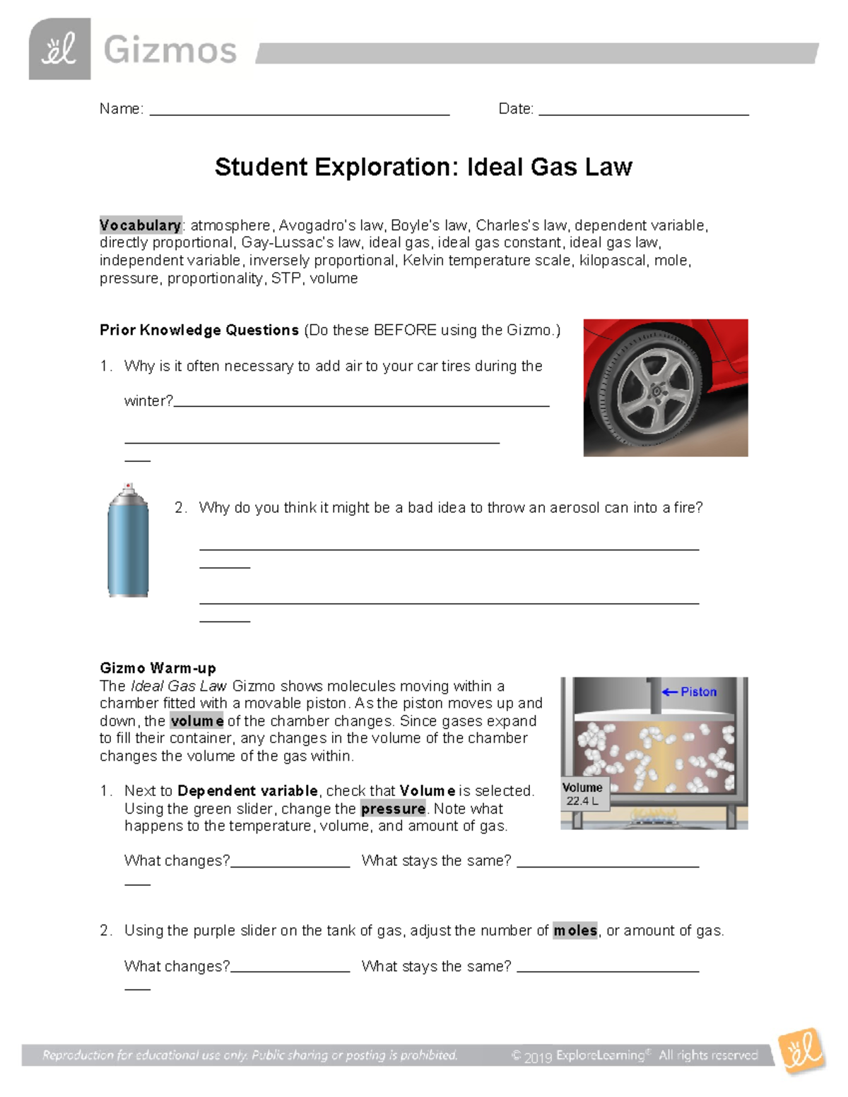 Ideal Gas Law Recap: Understanding Gas Behavior and Properties - Studocu