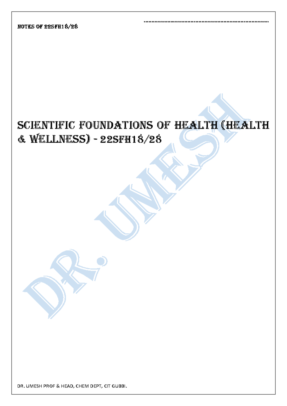 Module 1 &2 MCQs - Copy - SFH - Notes of 22SFH18/ Scientific ...