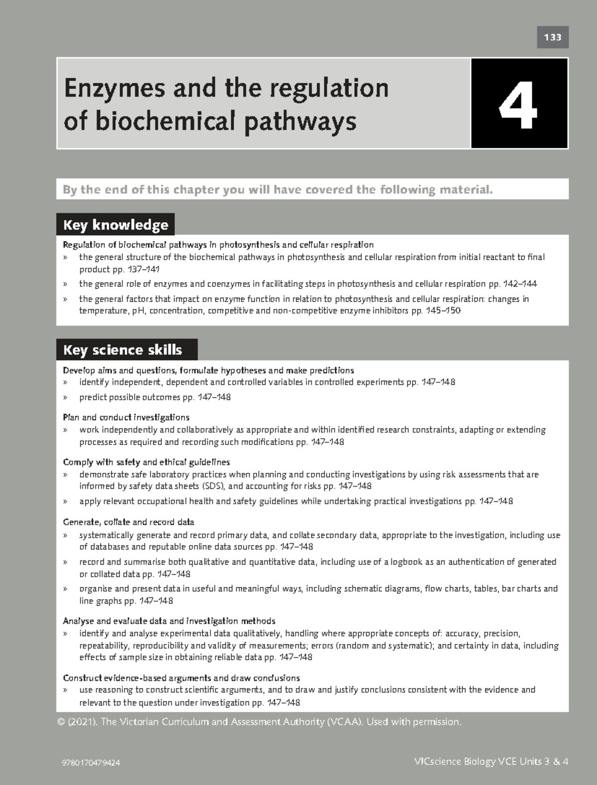 VICscience Biology VCE Units 3 & 4: Enzymes & Biochemical Pathway ...