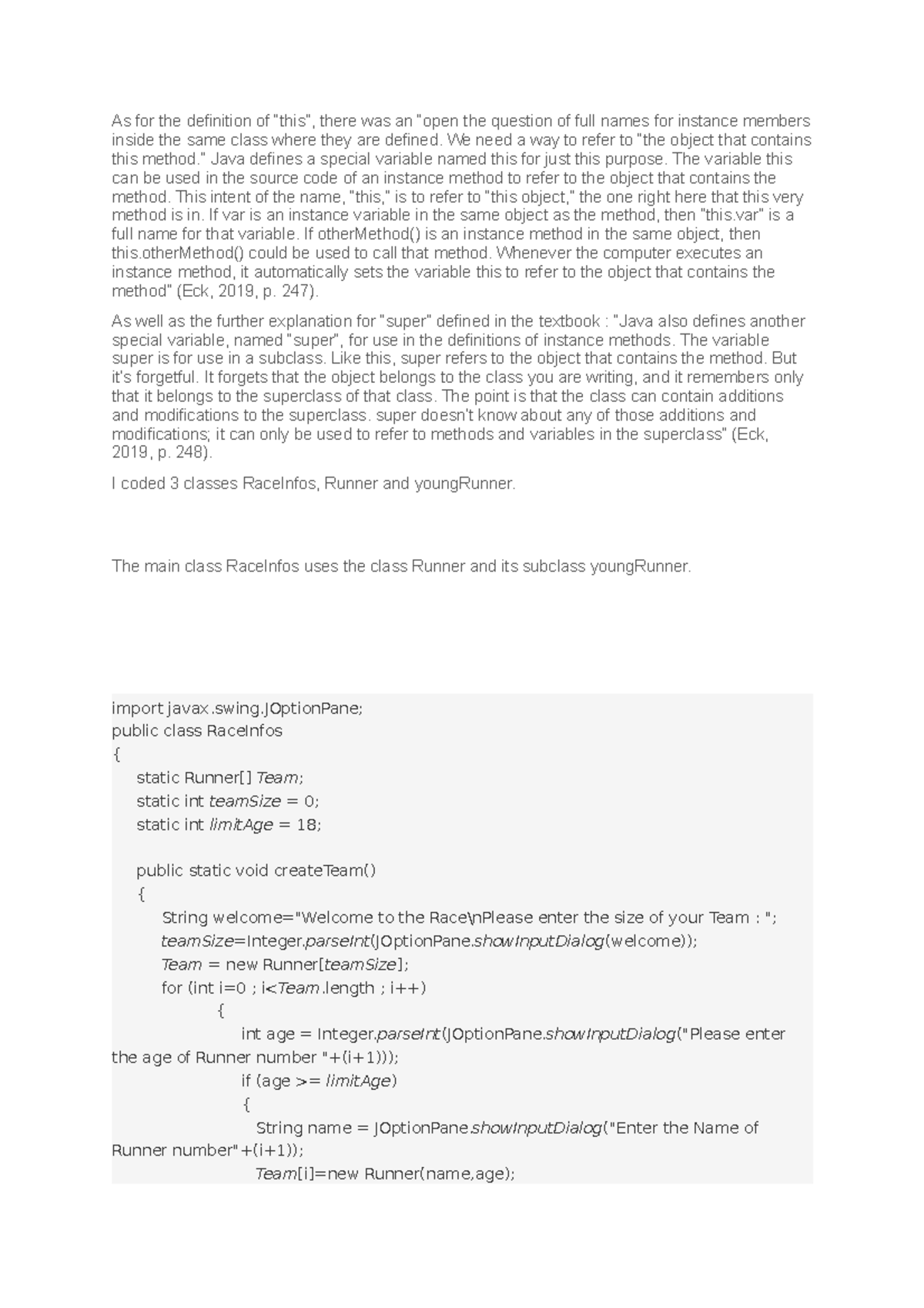 Discussion Forum: Unit 5 Programming Concepts in CS1102 - Studocu