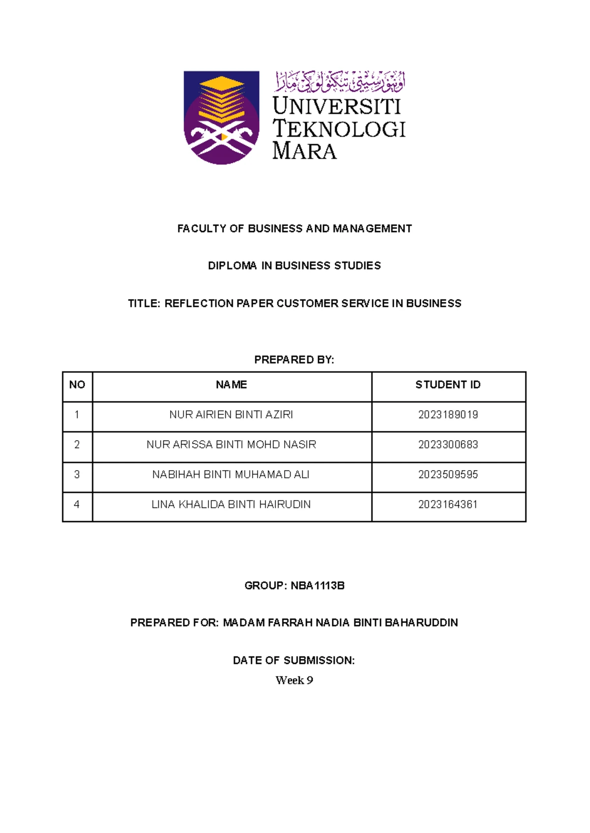 MKT 341 Group Assignment Report: Reflection on J&T Express Challenges ...