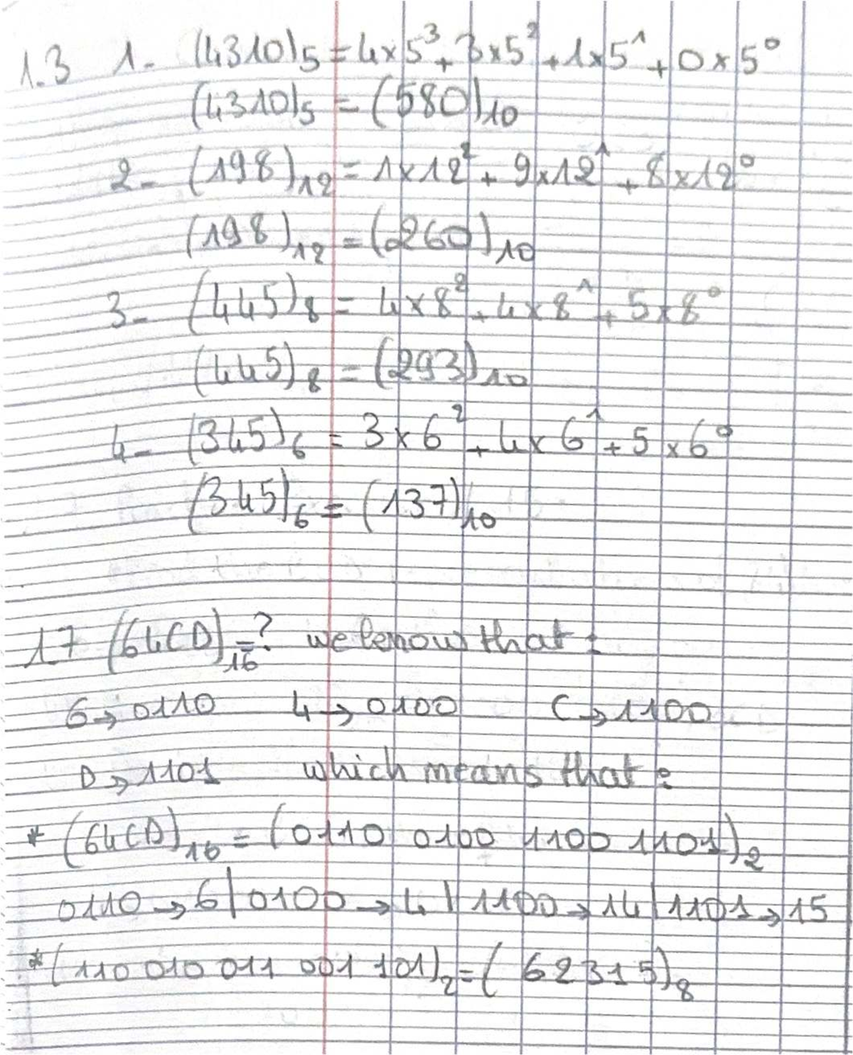 Assignment A1 Solution: Number Systems and Complements - Studocu