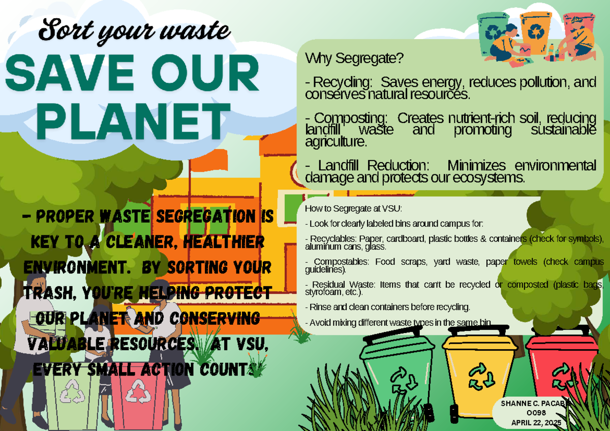 VSU Waste Segregation Guide: Recycling, Composting, and Landfill Tips ...
