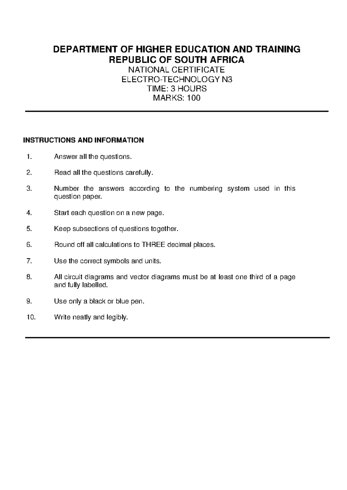 NATED N3 Exam Paper - AUG 2022 Part 2 Notes - Studocu
