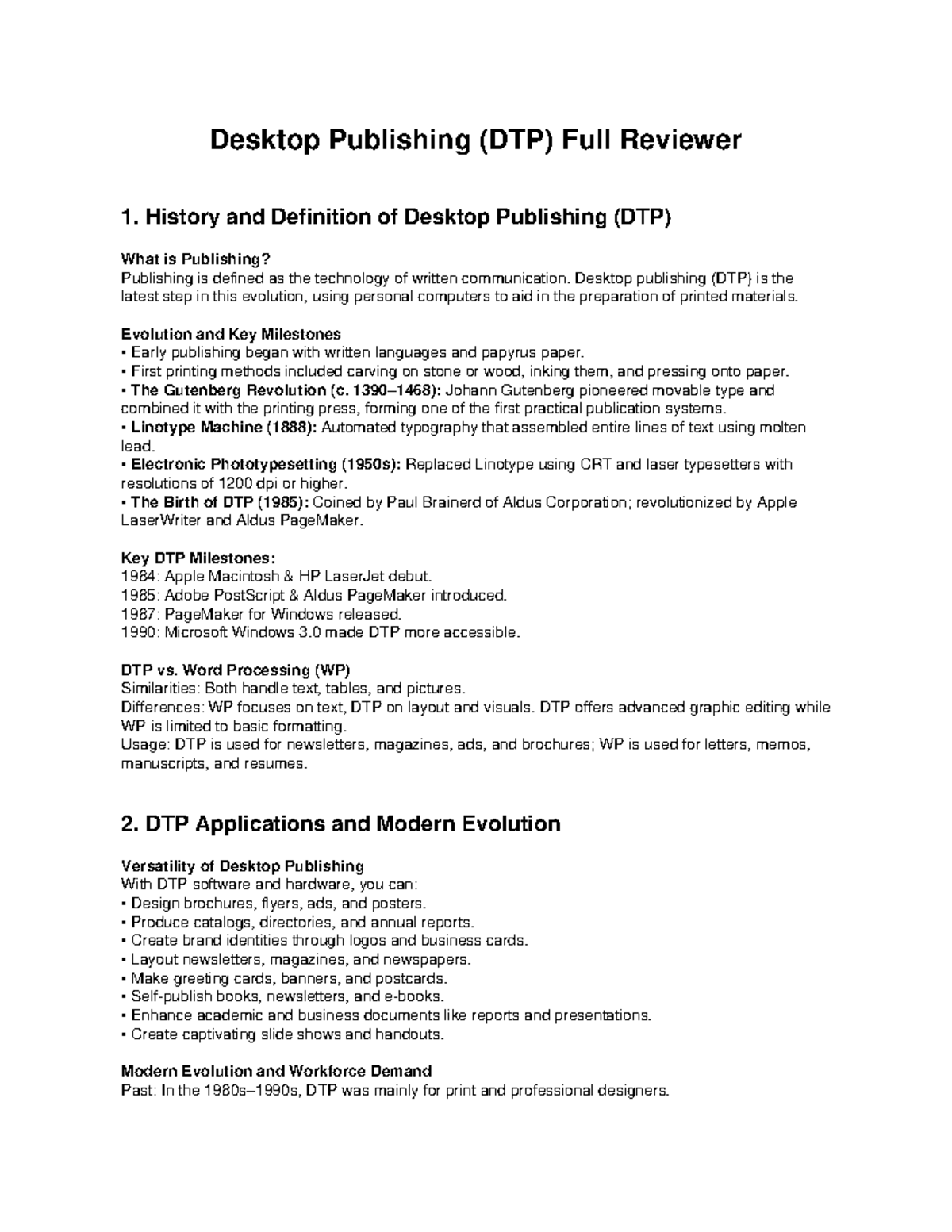 Desktop Publishing (DTP) Full Review: History, Applications & Design ...