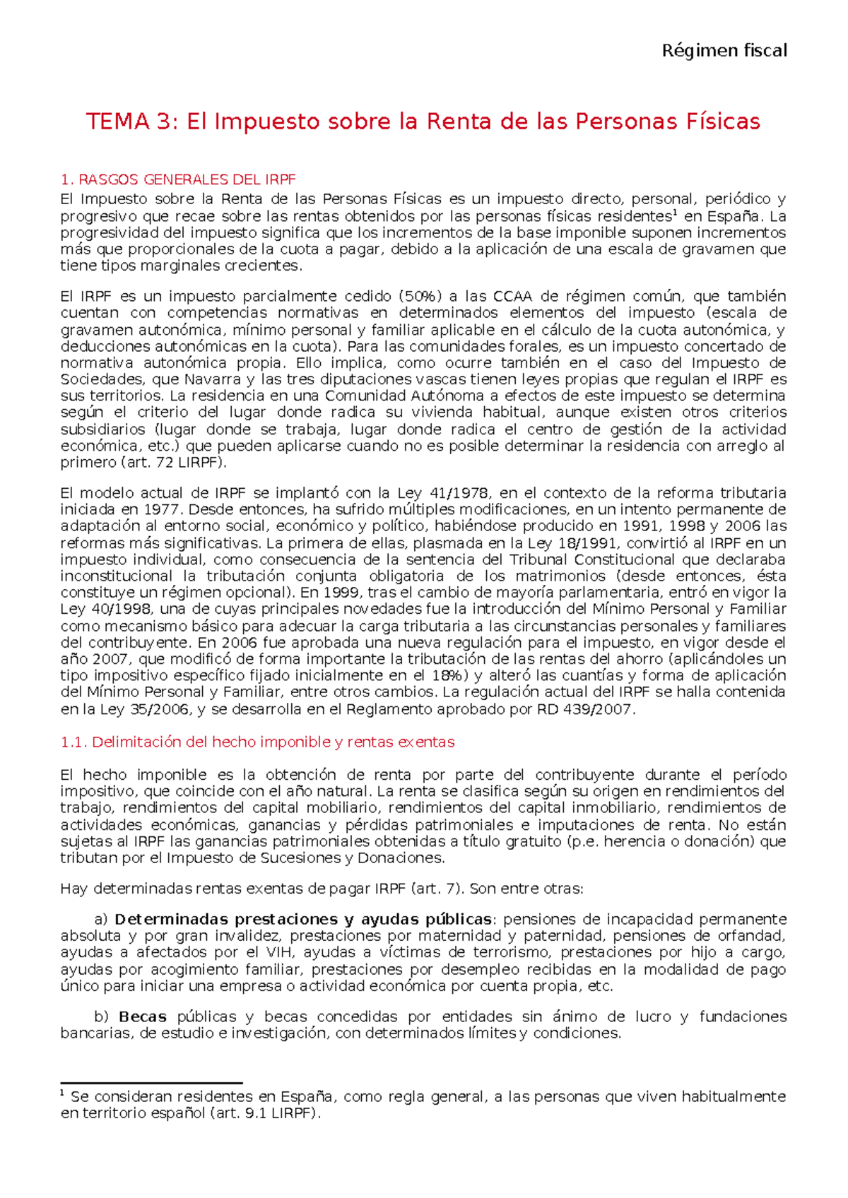 TEMA 3: Apuntes sobre el Impuesto sobre la Renta de las Personas ...