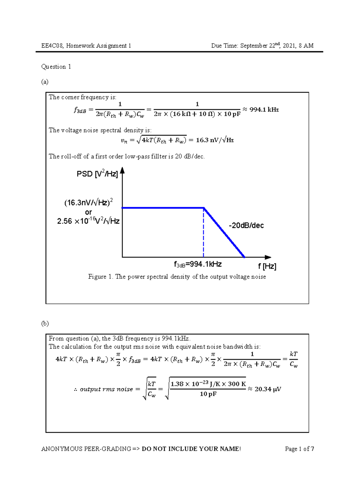 Homework 1 answers for EE4C10 2021 Q1 - Analog circuit design - TU ...