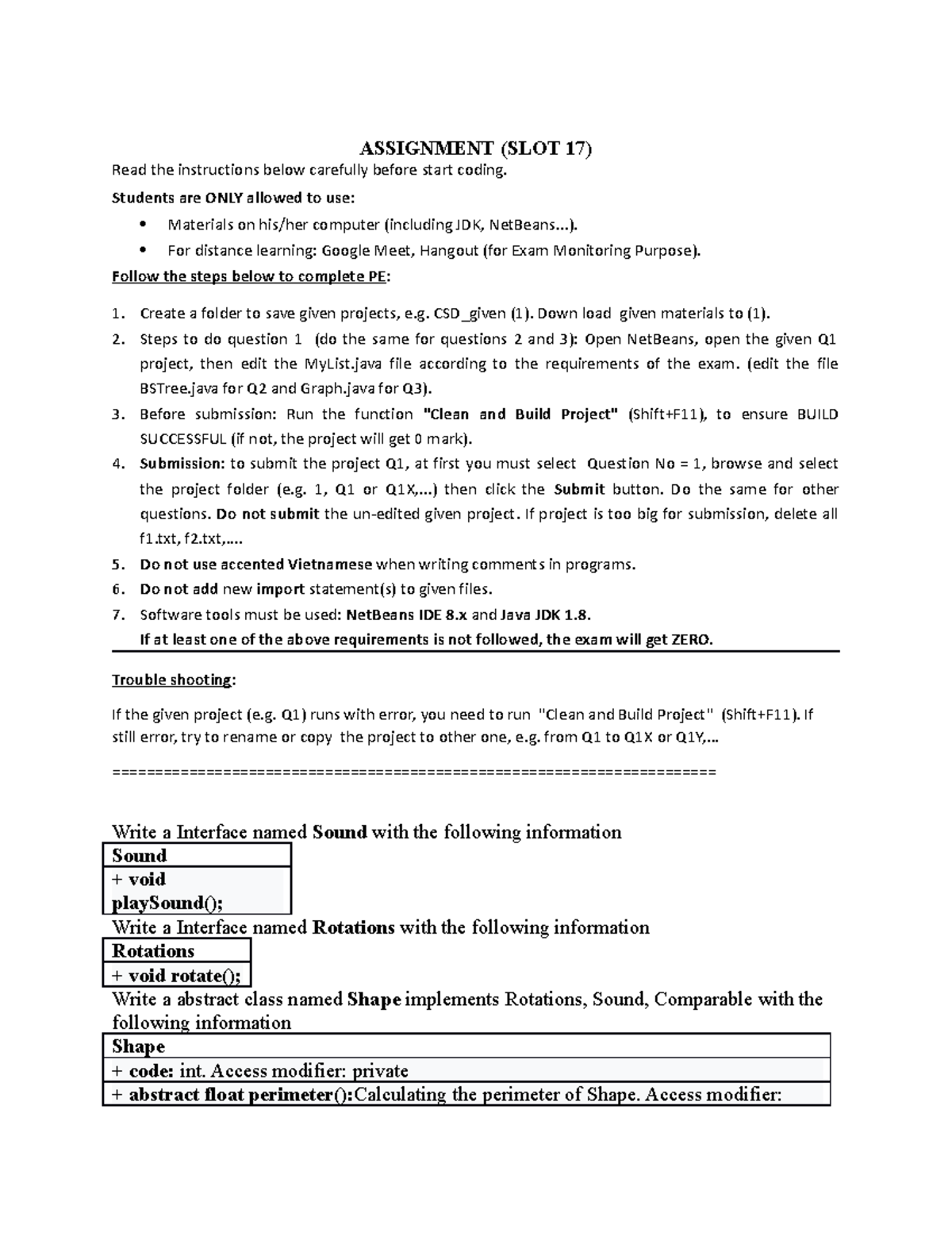 Assignment - ass - ASSIGNMENT (SLOT 17) Read the instructions below ...