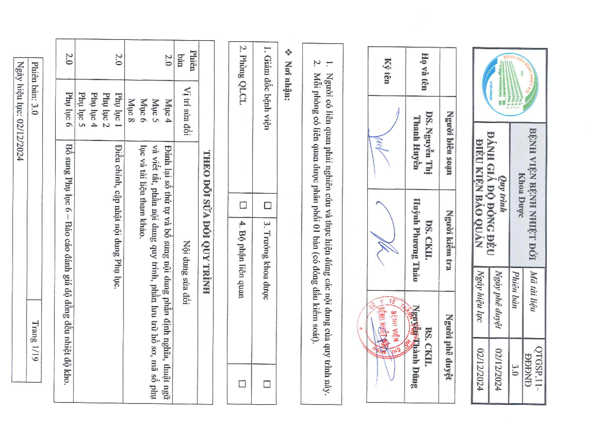 QT Đánh Giá Độ Đồng Đều Nhiệt Độ - Quy Trình 3.0 - Document Preview