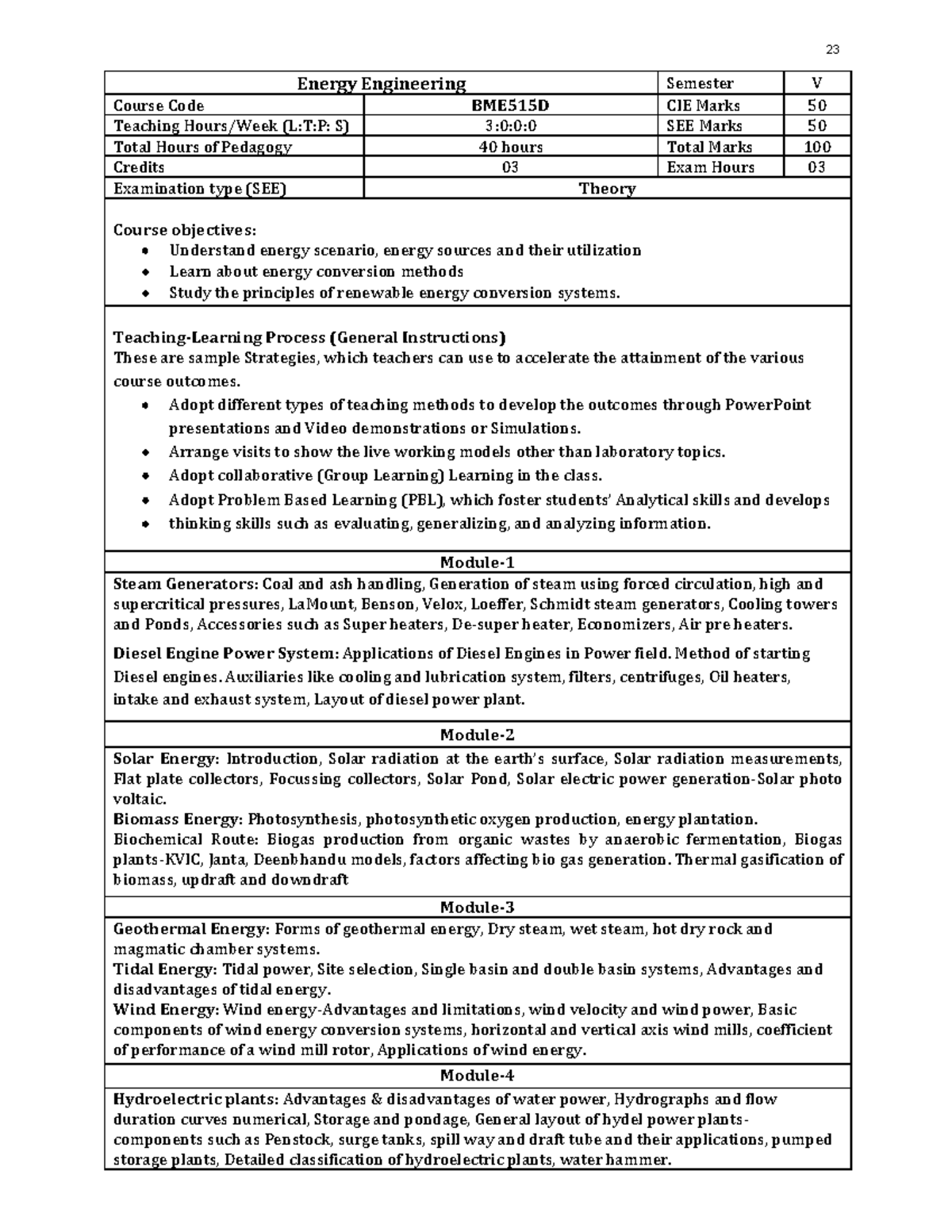 EE BME515D Energy Engineering Course Notes and Exam Guide - Studocu