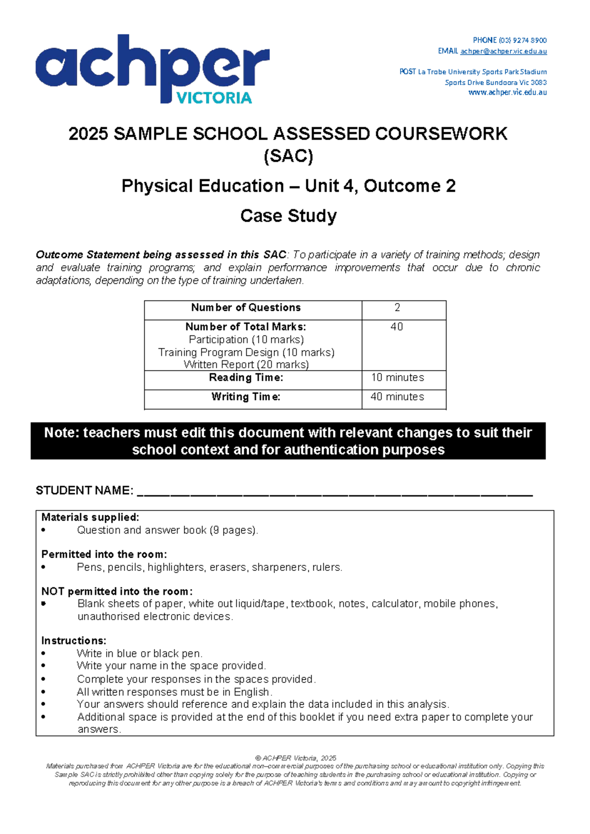 2025 PE U4 O2 Case Study: Training Program Design for Marathon Prep ...