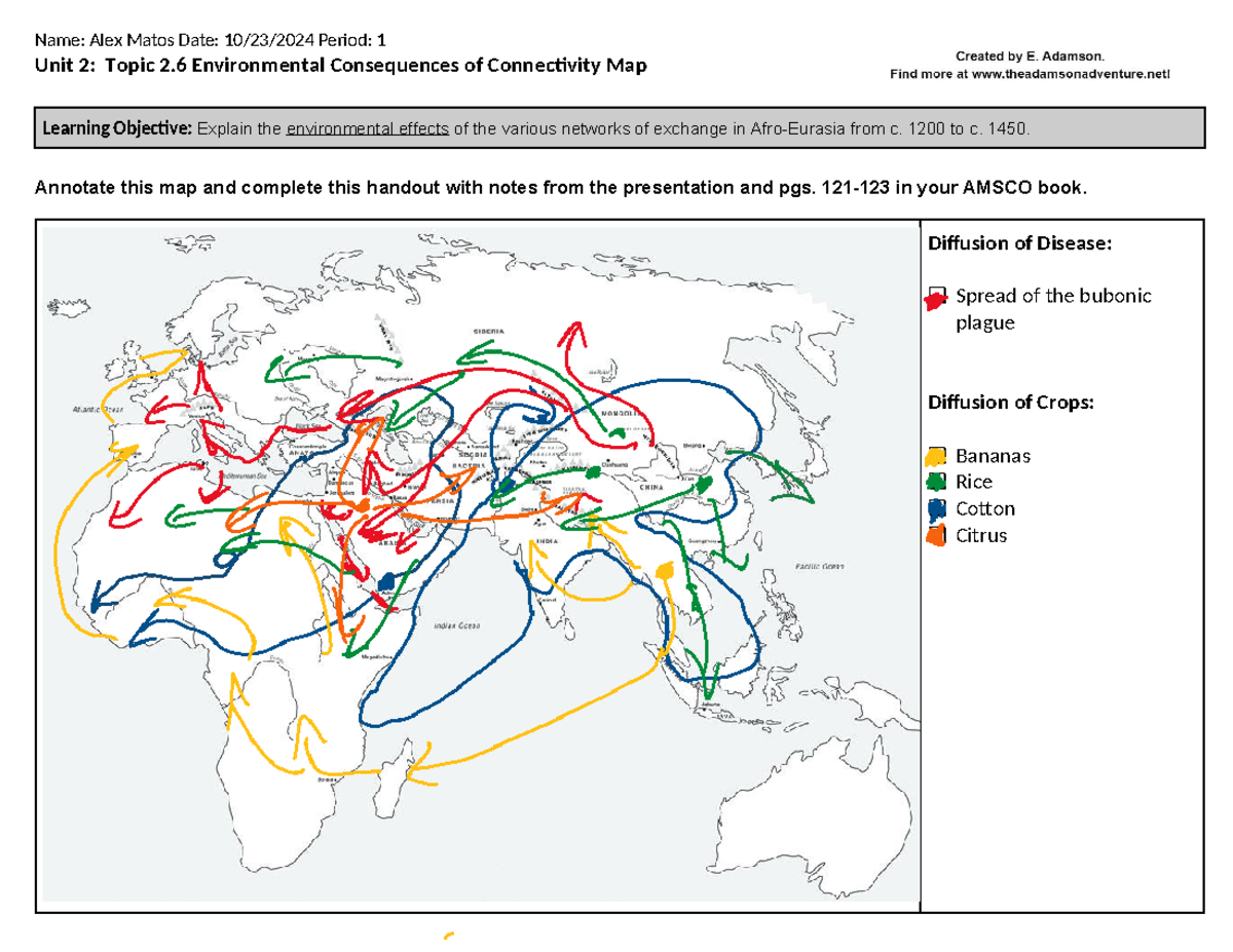 Unit 2: Topic 6 - Environmental Consequences of Connectivity Map (c ...