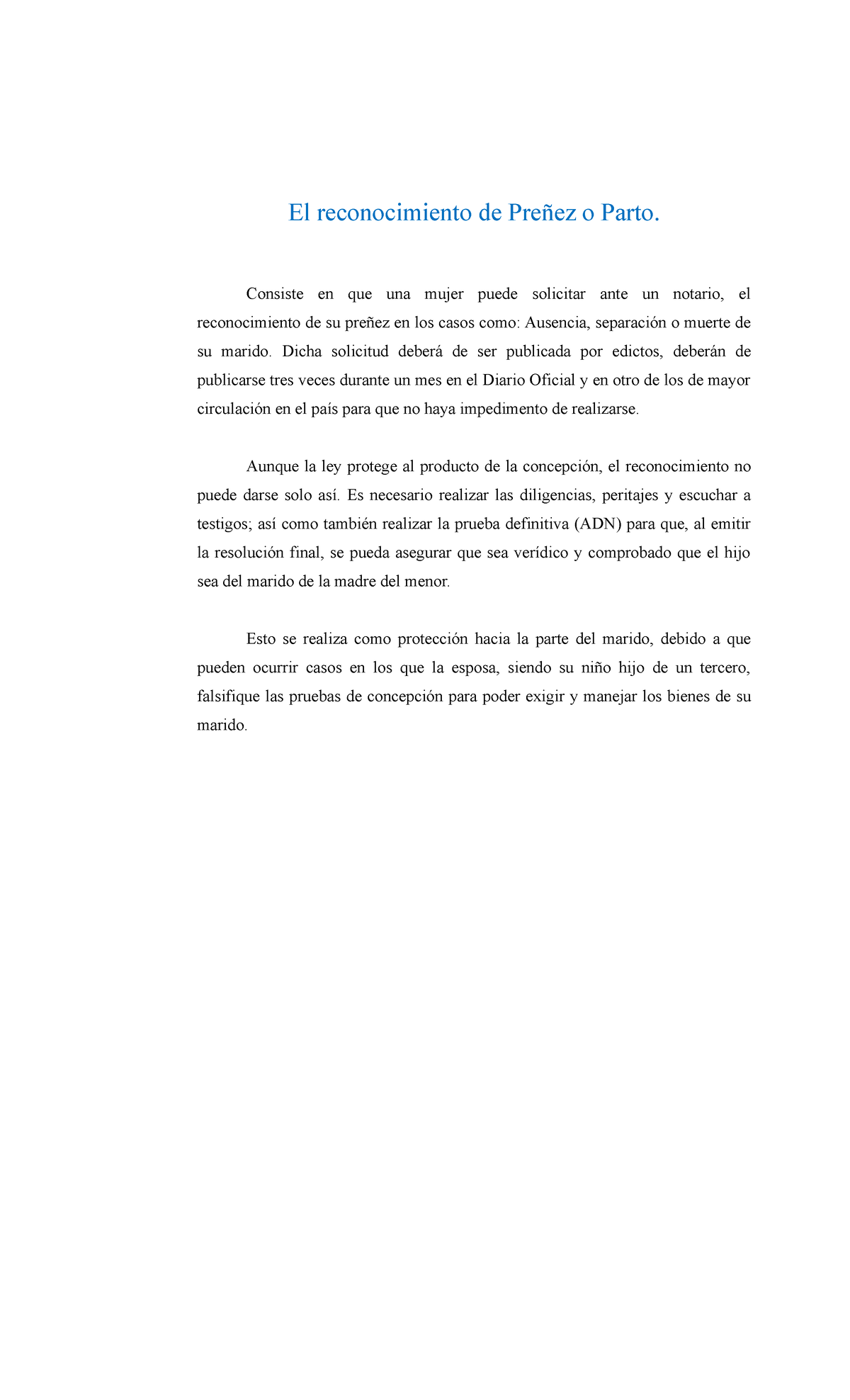 Diligencias Voluntarias de Reconocimiento de Preñez - Caso Martha Julissa Soto Escobar - Document Preview