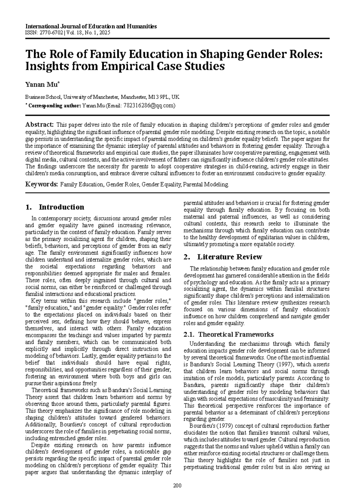 The Role of Family Education in Gender Roles: Insights & Case Studies ...