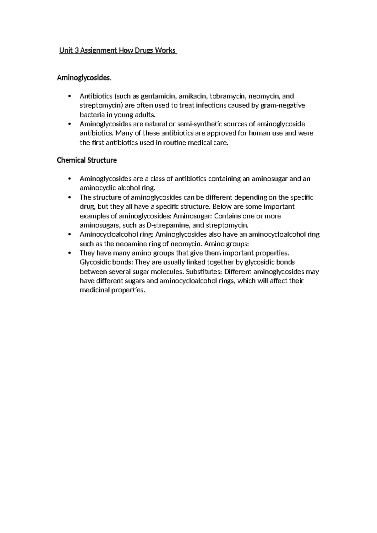 Unit 3 Assignment How Drugs Works - Unit 3 Assignment How Drugs Works ...
