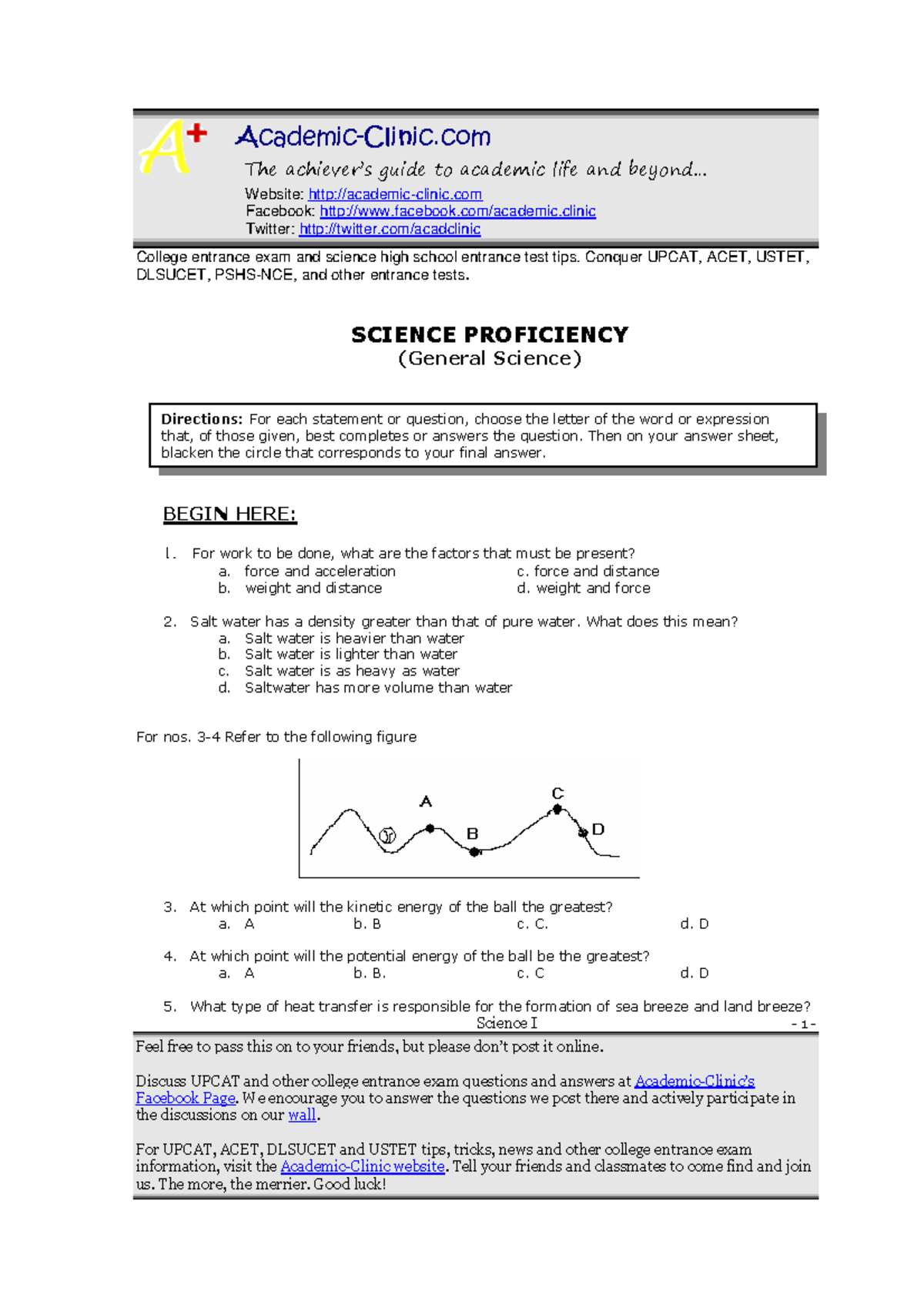 College Entrance Exam Tips for UPCAT, ACET, USTET, DLSUCET, PSHS-NCE ...