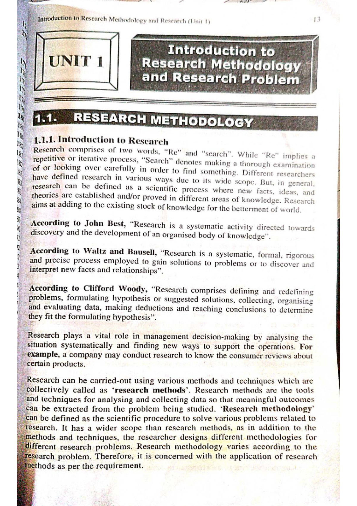 Introduction to Research Methodology and Research (BBA 5th Sem) - Studocu