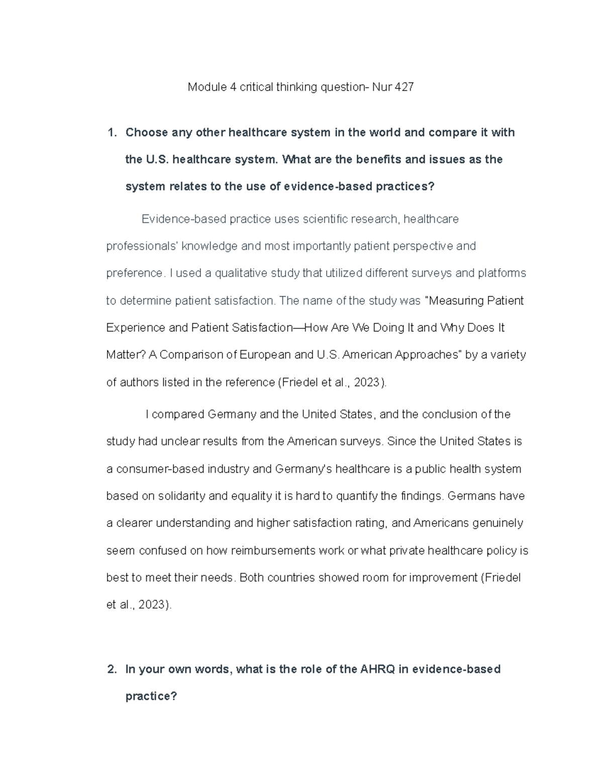 Module 4 - Critical Thinking Questions - Module 4 critical thinking ...