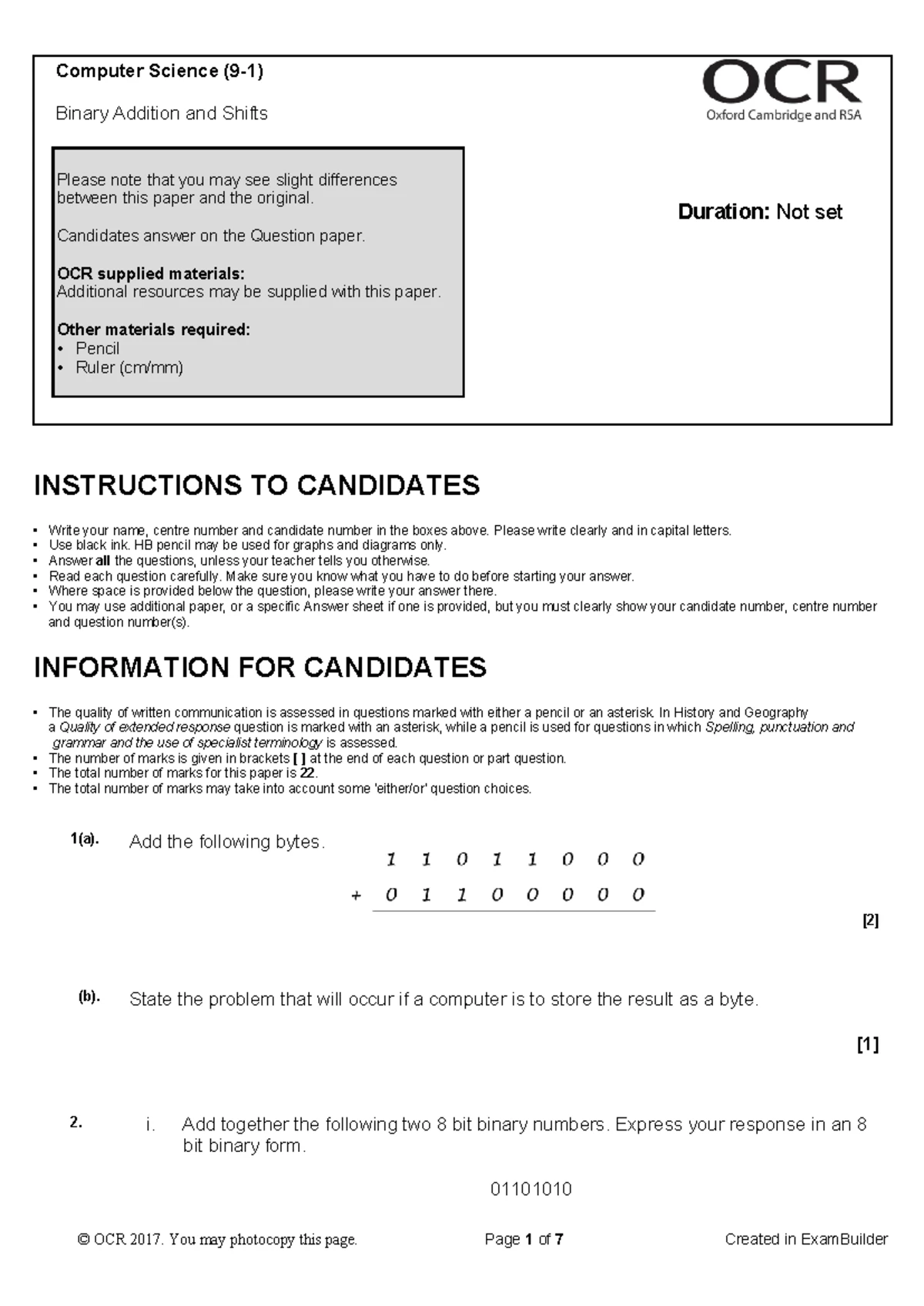 OCR A-Level Computer Science H446: Programming & Computational Methods ...