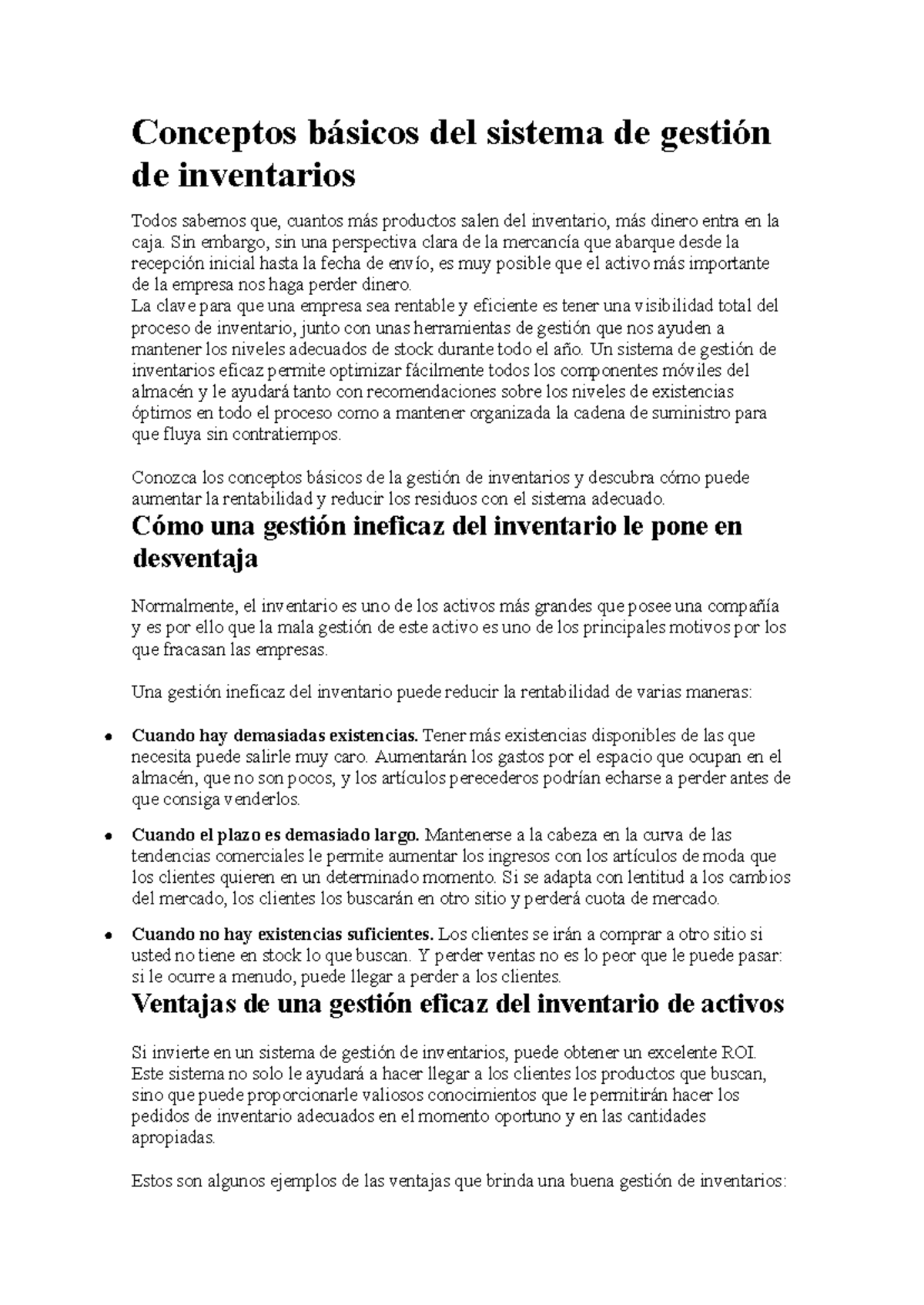 Conceptos Clave del Sistema de Gestión de Inventarios: Eficiencia y ...