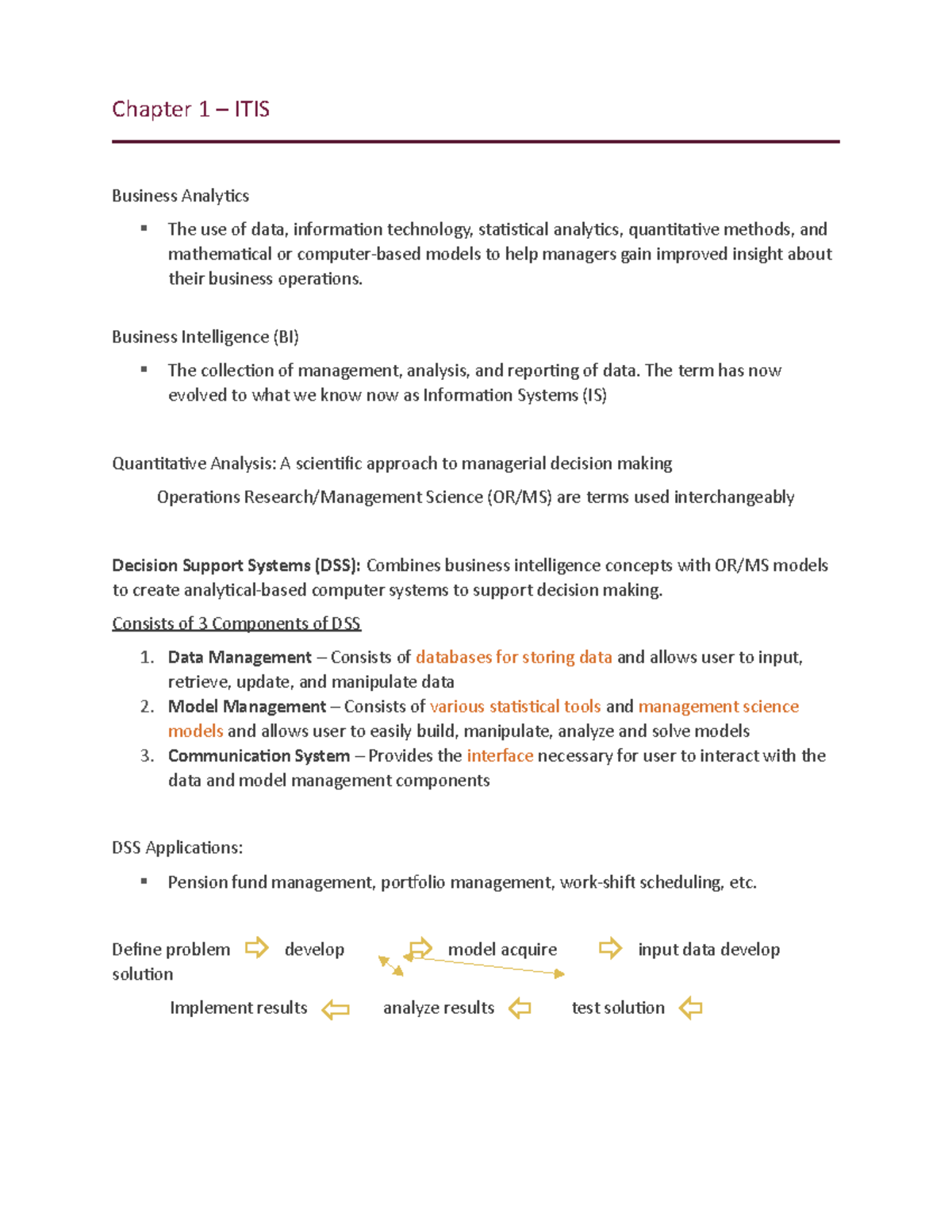 Chapter 1 - ITIS: Summary of Data Analysis & Business Modelling ...
