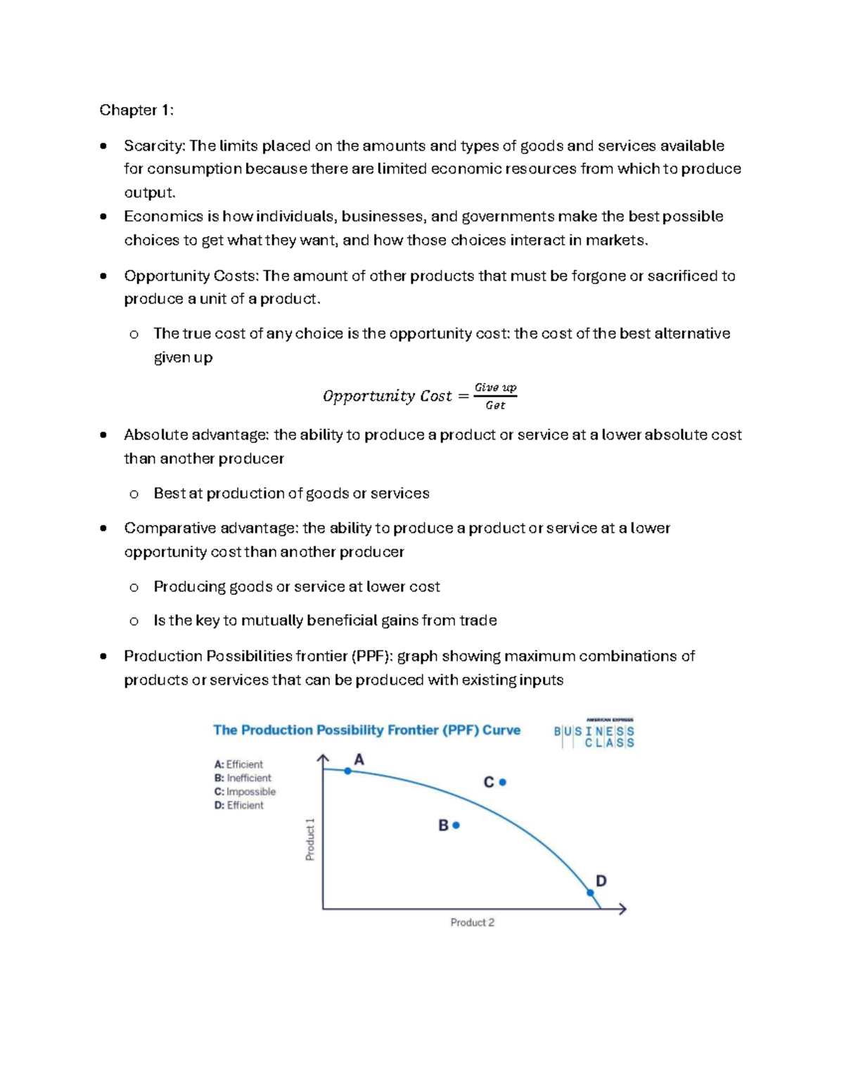 Microeconomics (ECO101) - Lecture Notes on Scarcity, Supply & Demand ...