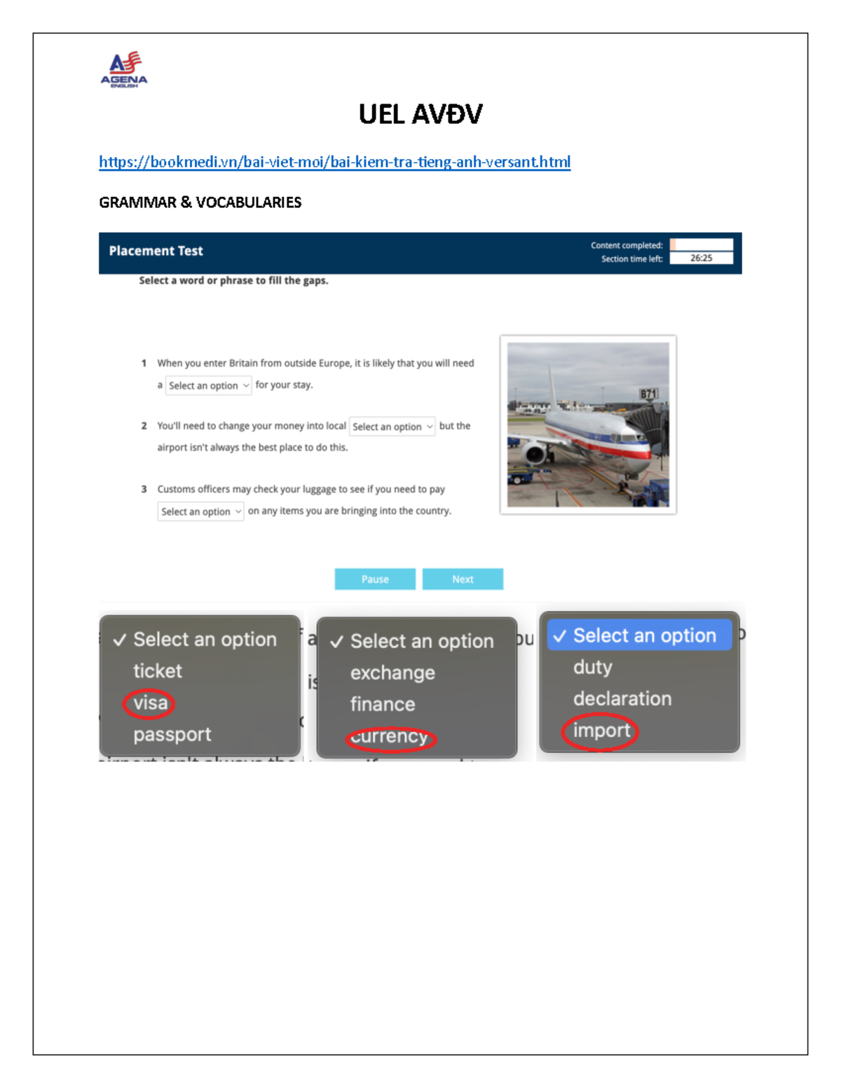 Exam 01 - Key - toeic - TOEIC ETS course - - Studocu