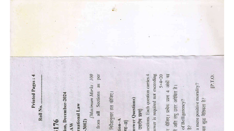 LLB 2024: Public International Law Exam Questions and Guidelines - Studocu